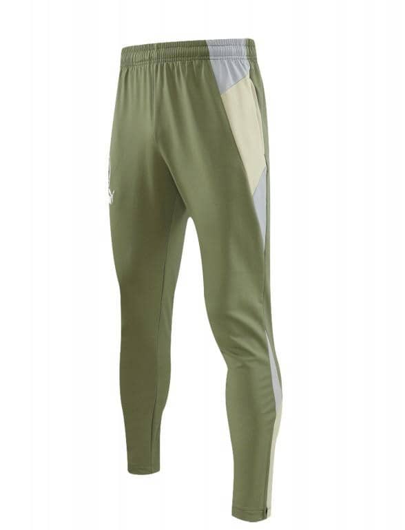 23/24 PUMA Green Grey Hoodie Half Zipper Jacket+Pants - Image 3