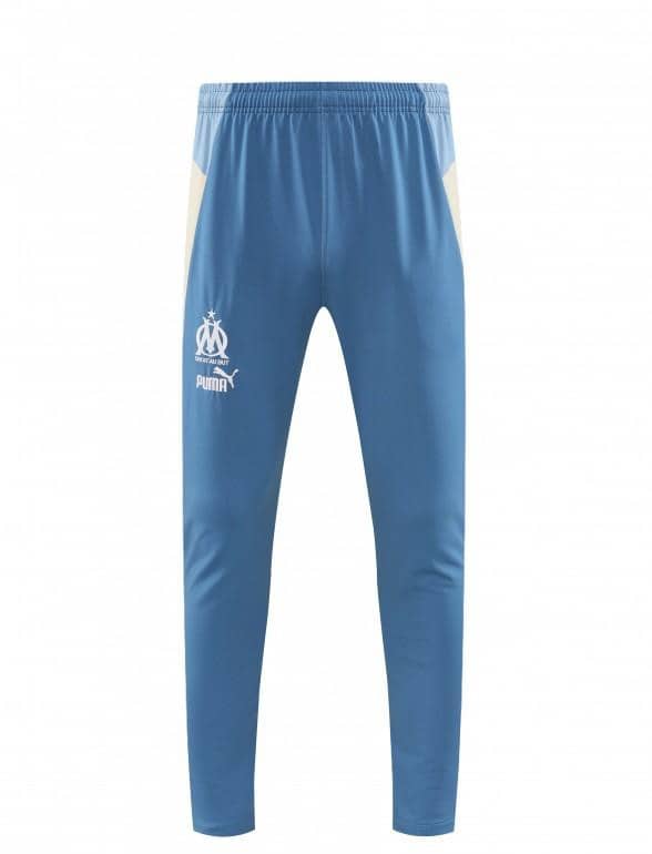 23/24 Olympique Marseille Blue Half Zipper Hoodie Jacket +Pants - Image 11