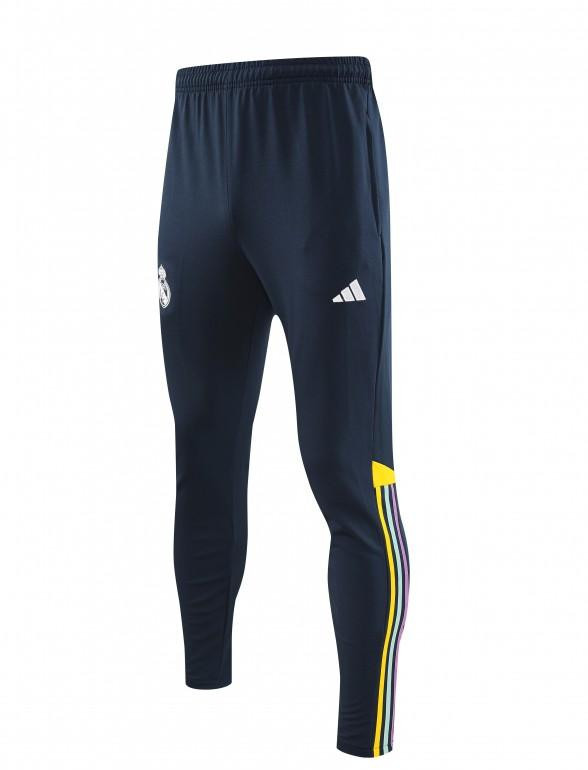 23/24 Real Madrid White Hoodie Half Zipper Jacket+ Pants - Image 5