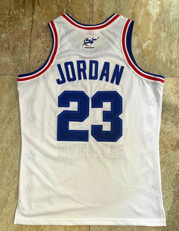 Men's Michael Jordan White Retro Classic Team Jersey - Image 6