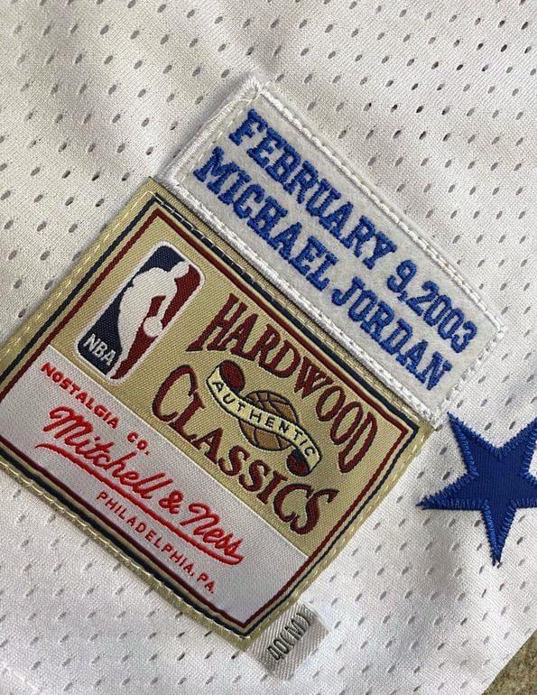 Men's Michael Jordan White Retro Classic Team Jersey - Image 8