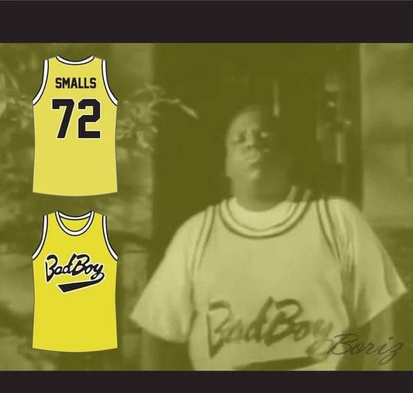 Notorious B.I.G. Biggie Smalls 72 Bad Boy Yellow Basketball Jersey - Image 5