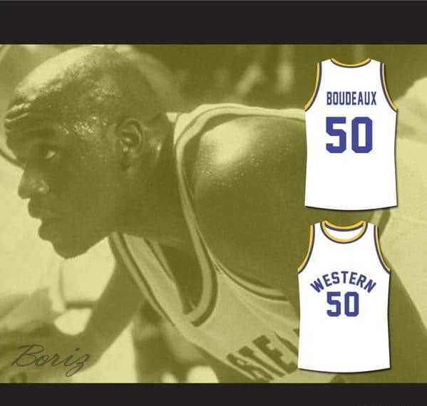 Shaq Neon Boudeaux Western University Basketball Jersey Blue Chips Movie - Image 4