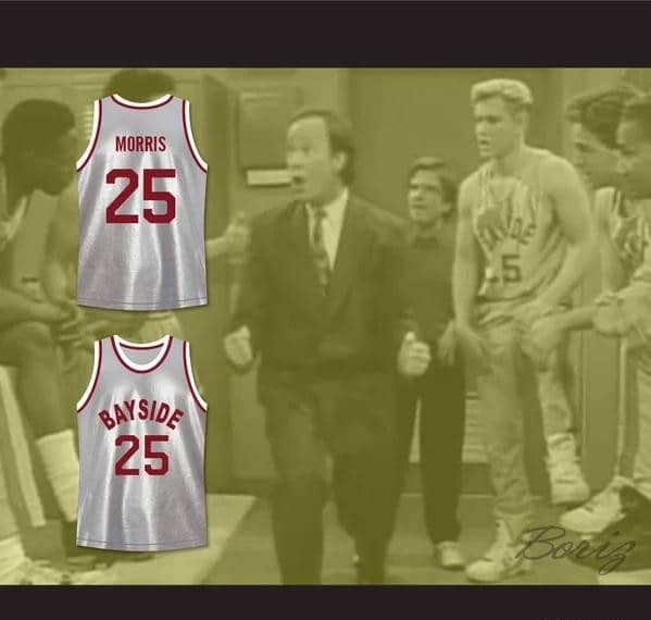 Saved By The Bell Zack Morris 25 Bayside Tigers Basketball Jersey - Image 5