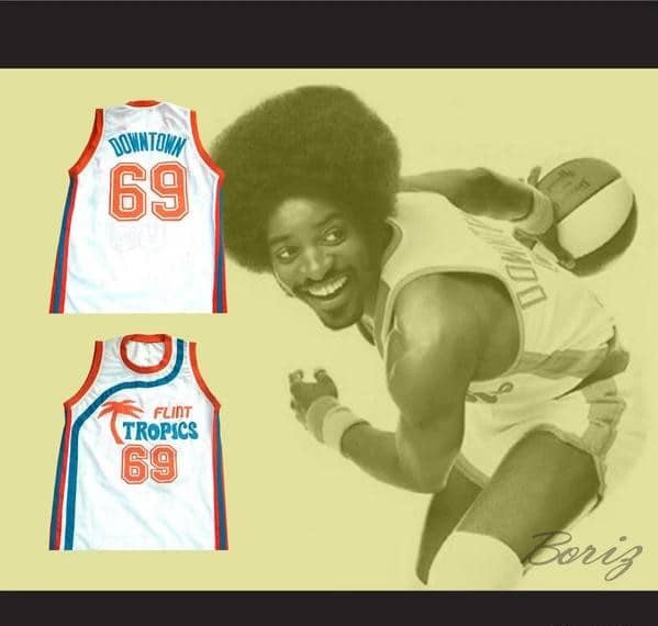 Downtown Funky Stuff Malone Flint Tropics Semi Pro Team Basketball Jersey New - Image 5
