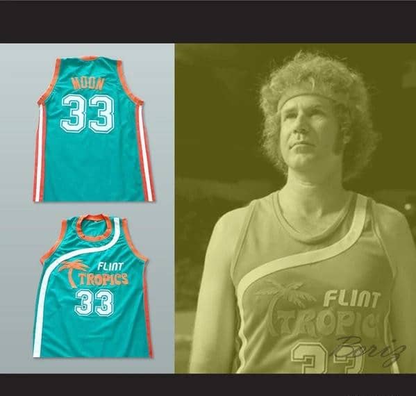Flint Tropics 33 Jackie Moon Teal Basketball Jersey Semi Pro Team New - Image 5