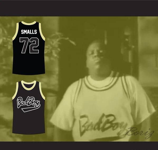 Notorious B.I.G. Biggie Smalls 72 Bad Boy Black Basketball Jersey - Image 5
