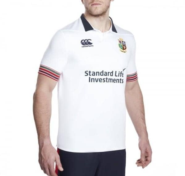British & Irish Lions Mens Training Pro Jersey White - Image 4