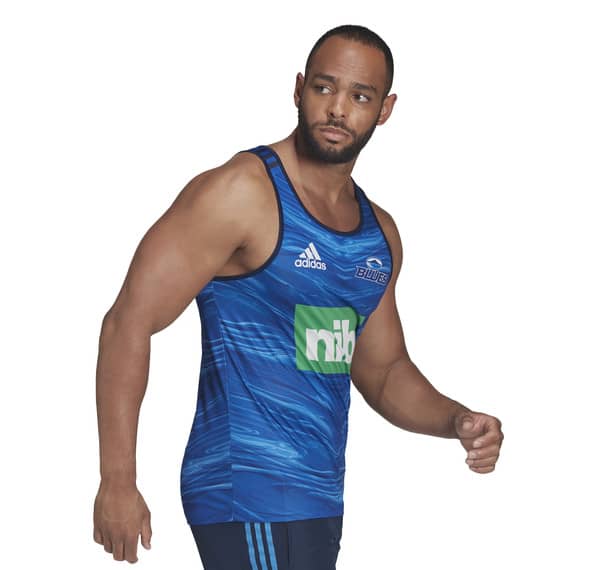 Blues 2022 Men's Super Rugby Singlet - Image 2