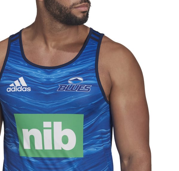 Blues 2022 Men's Super Rugby Singlet - Image 4