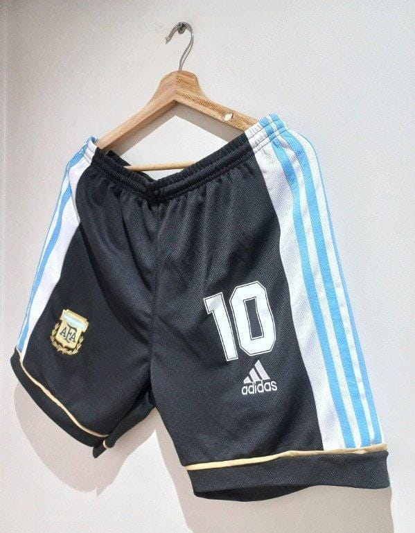 Retro 1998 Argentina Home Shorts - Image 3