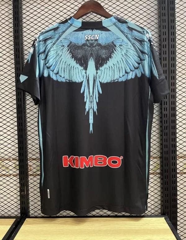 20/21 Kappa X Marcelo Burlon Napoli Black Jersey - Image 3