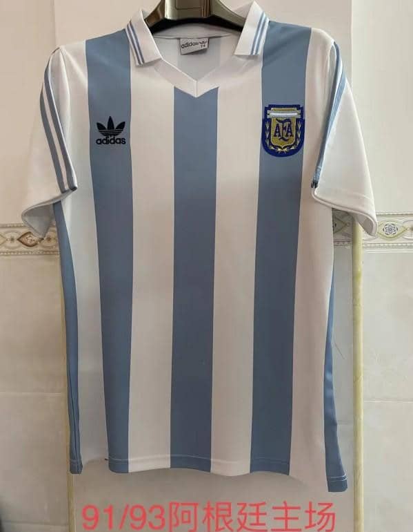 Retro 91/93 Argentina Home Jersey - Image 3