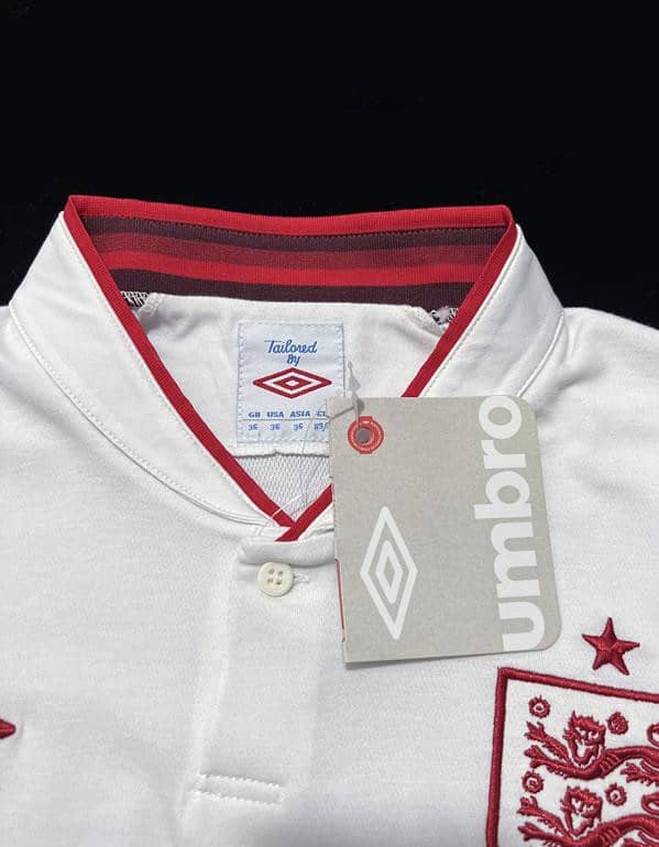 Retro 2012 England Home Soccer Jersey - Image 8