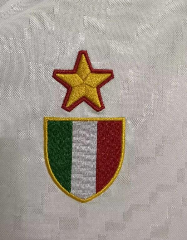 Retro 95/97 AC Milan Away White Jersey - Image 4
