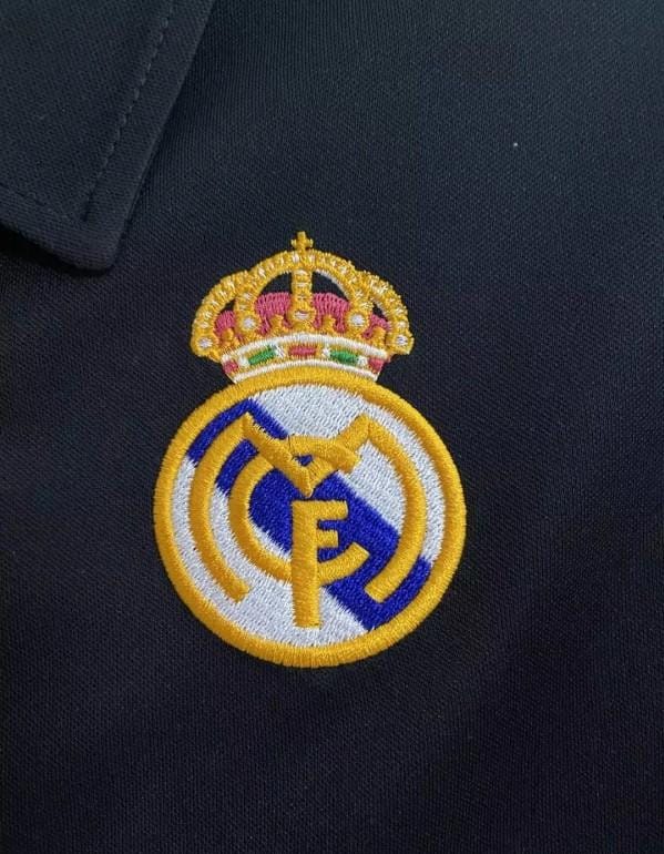 Retro 02/03 Real Madrid Black Century Jersey - Image 2