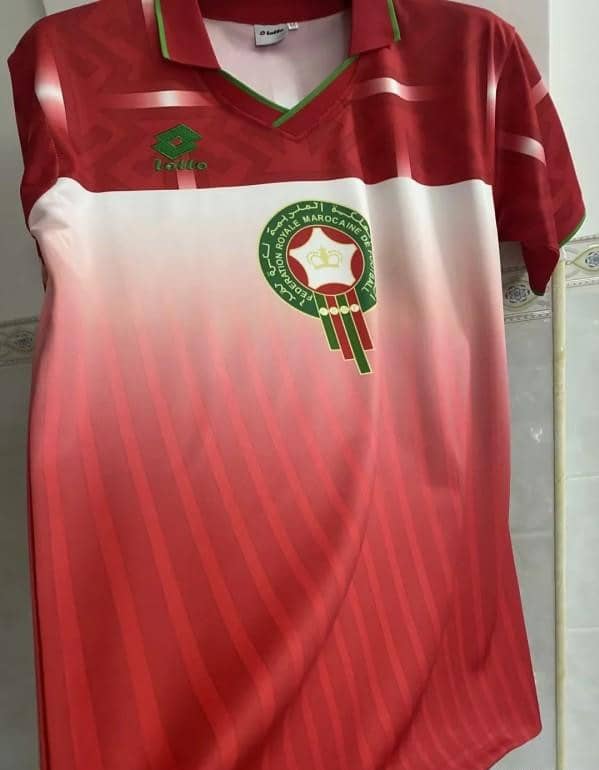 Retro 1994 Morocco Home Red Jersey - Image 4