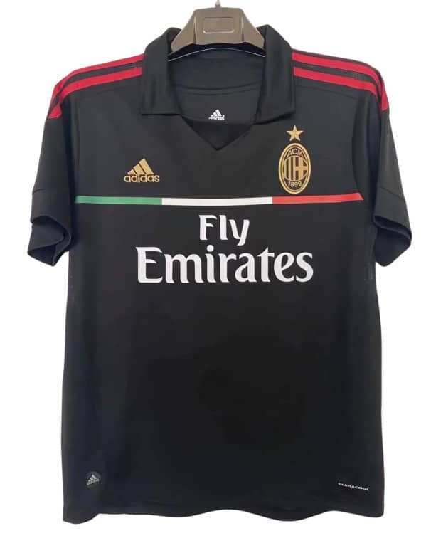 Retro 11/12 AC Milan Third Black Jersey - Image 2