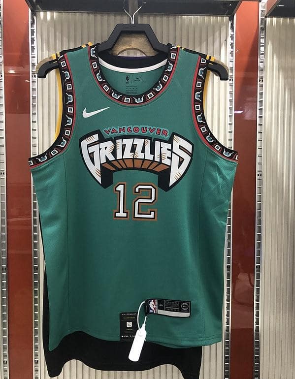 NBA Heat Pressed Men's Green Memphis Grizzlies #12 Ja Morant Basketball Jersey - Image 4