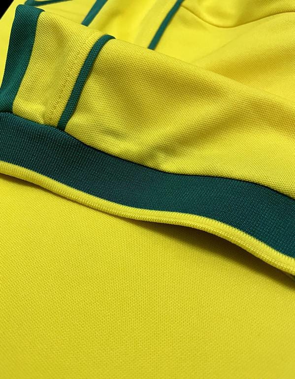 Retro 1998 Brazil Home Soccer Jersey - Image 4