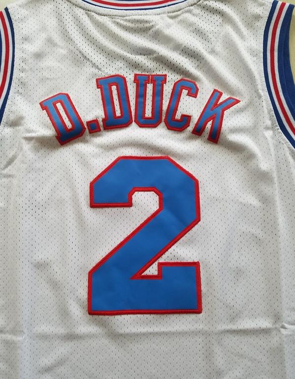 D.Duck 2 Movie Edition White Basketball Jersey - Image 2