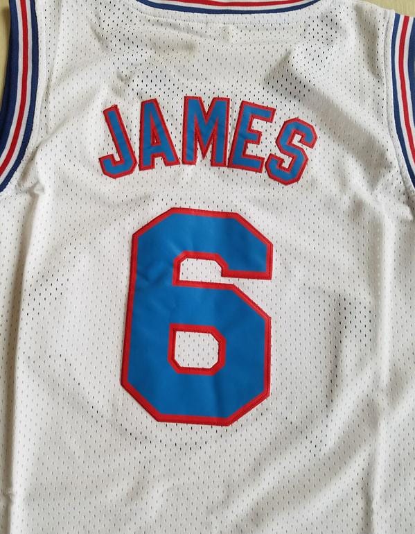 LeBron James 6 Movie Edition White Basketball Jersey - Image 4