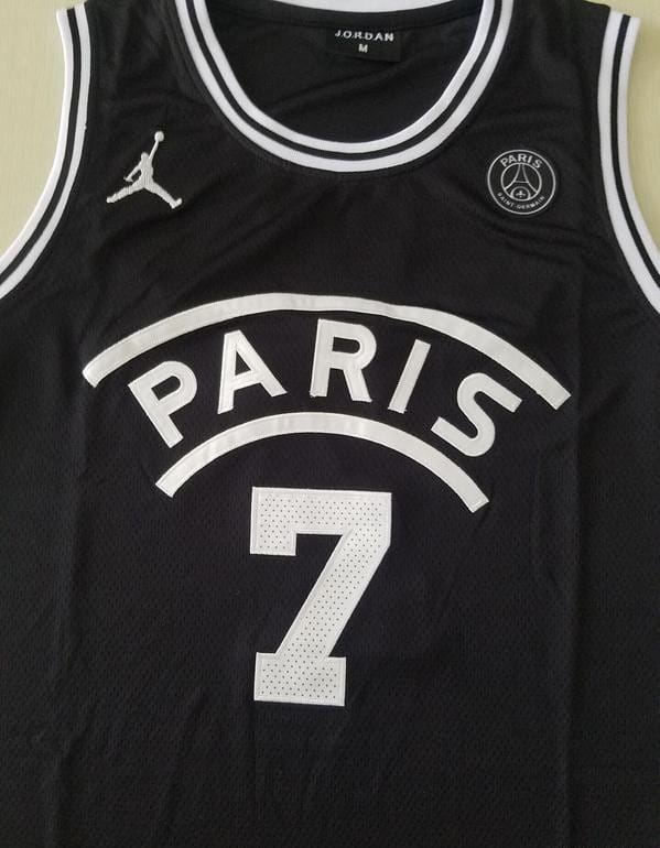 PSG Kylian Mbappé Black Basketball Jerseys - Image 2