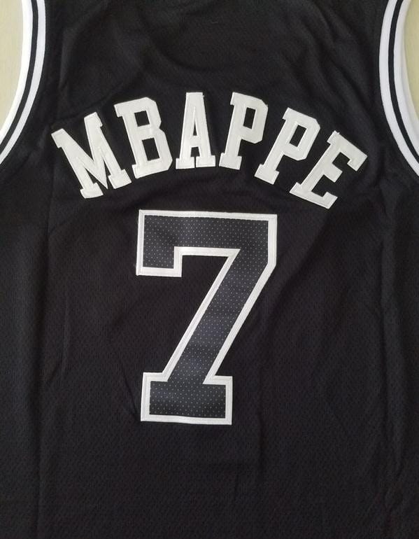 PSG Kylian Mbappé Black Basketball Jerseys - Image 5