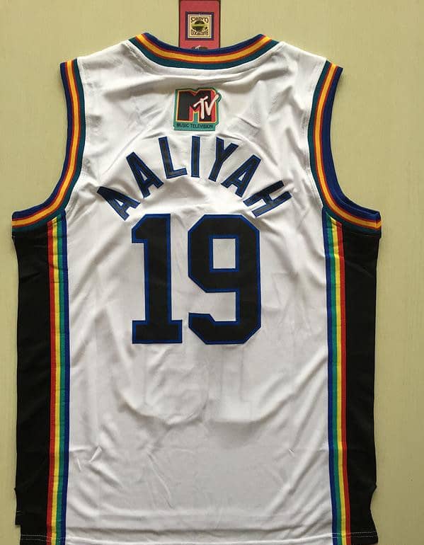 AALIYAH 19 Brick Layers Basketball Jersey - Image 4