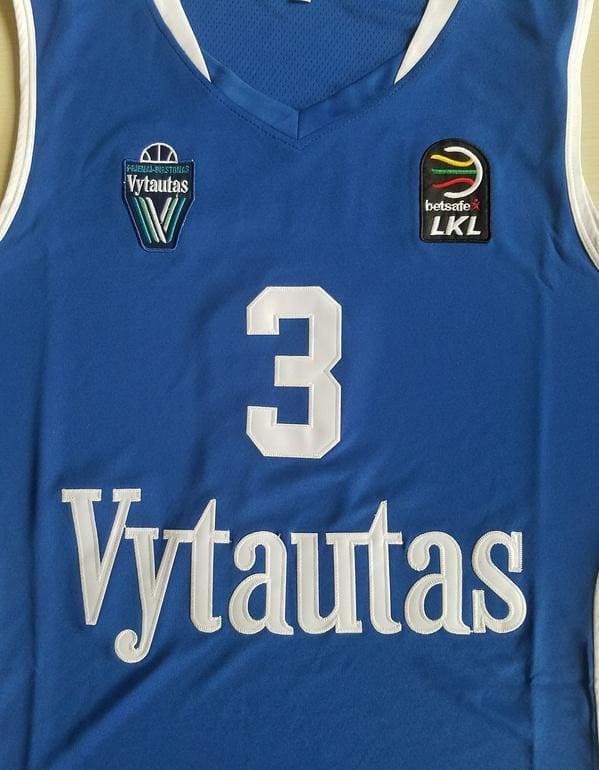 LiAngelo Ball 3 Lithuania Vytautas Blue Basketball Jersey - Image 2