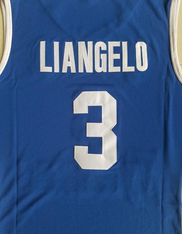 LiAngelo Ball 3 Lithuania Vytautas Blue Basketball Jersey - Image 4