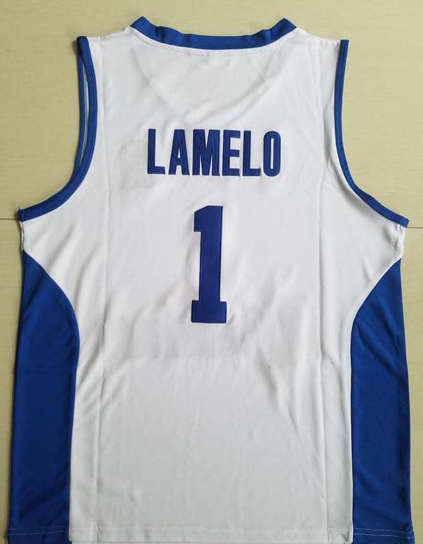 Lamelo Ball 1 Lithuania Vytautas White Basketball Jersey - Image 3