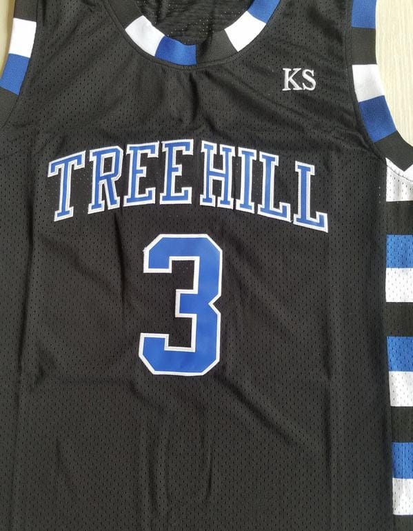 Antwon Skills Taylor 3 One Tree Hill Ravens Black Basketball Jersey - Image 3