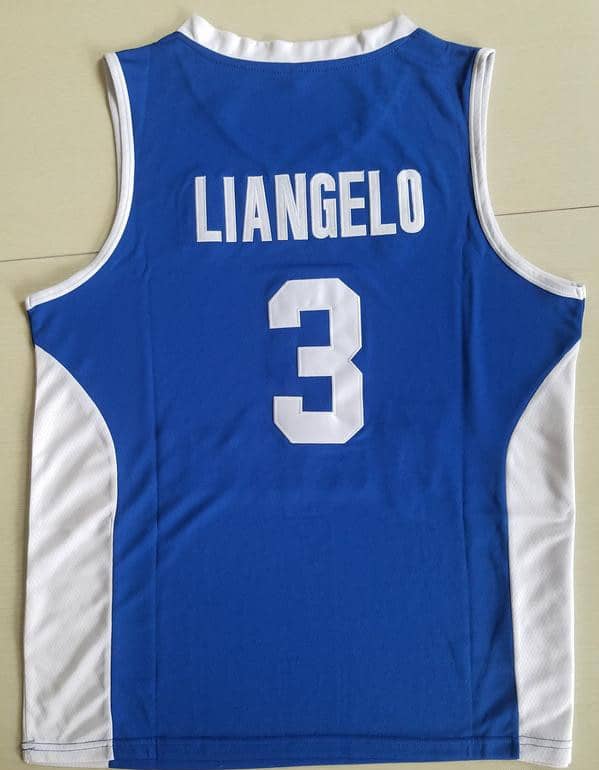 LiAngelo Ball 3 Lithuania Vytautas Blue Basketball Jersey - Image 3