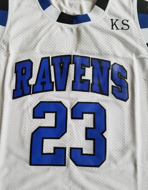 Nathan Scott 23 One Tree Hill Ravens White Basketball Jersey - Image 2