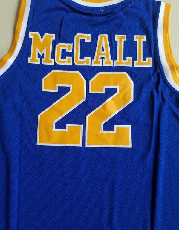 Quincy McCall 22 Crenshaw High School Blue Basketball Jersey Love and Basketball - Image 3