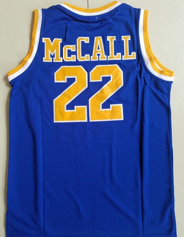 Quincy McCall 22 Crenshaw High School Blue Basketball Jersey Love and Basketball - Image 4