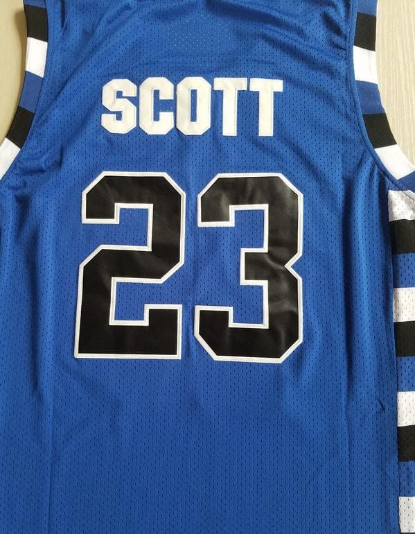 Nathan Scott 23 One Tree Hill Ravens Blue Basketball Jersey - Image 4