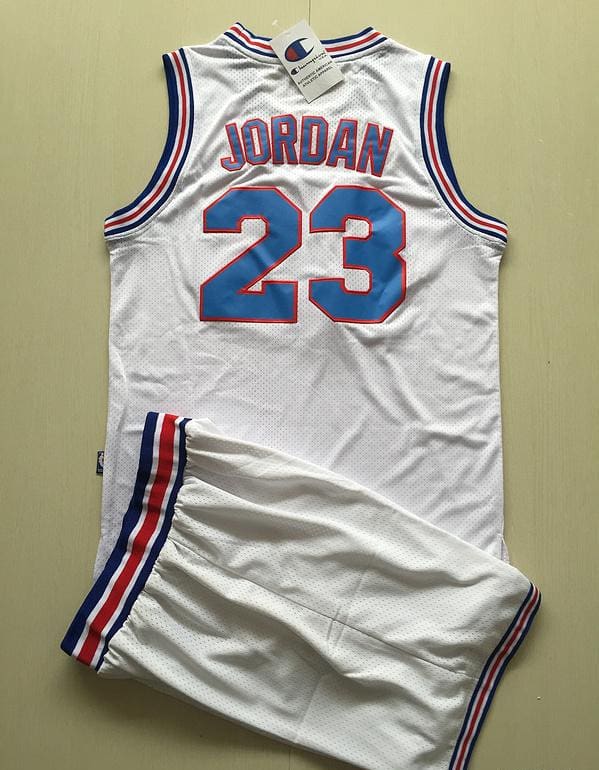 Michael Jordan 23 Movie Edition White Basketball Jersey Kit - Image 9