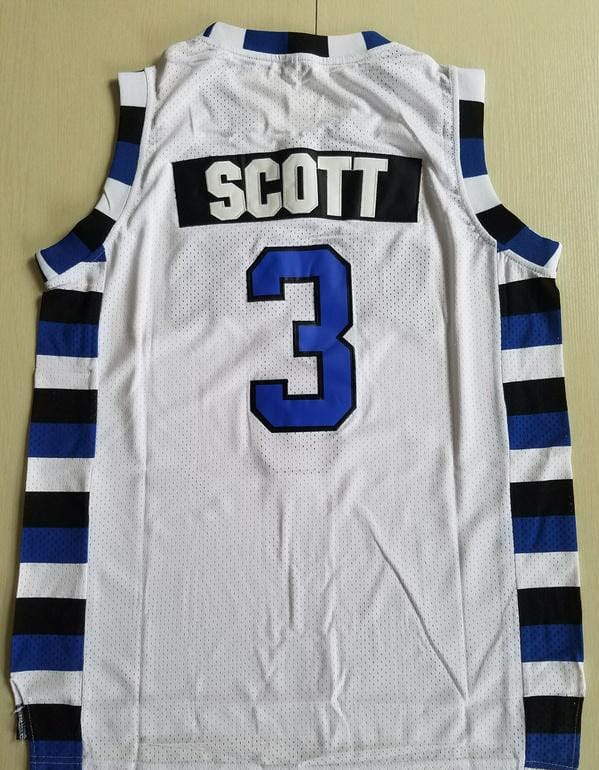 Antwon Skills Taylor 3 One Tree Hill Ravens White Basketball Jersey - Image 3