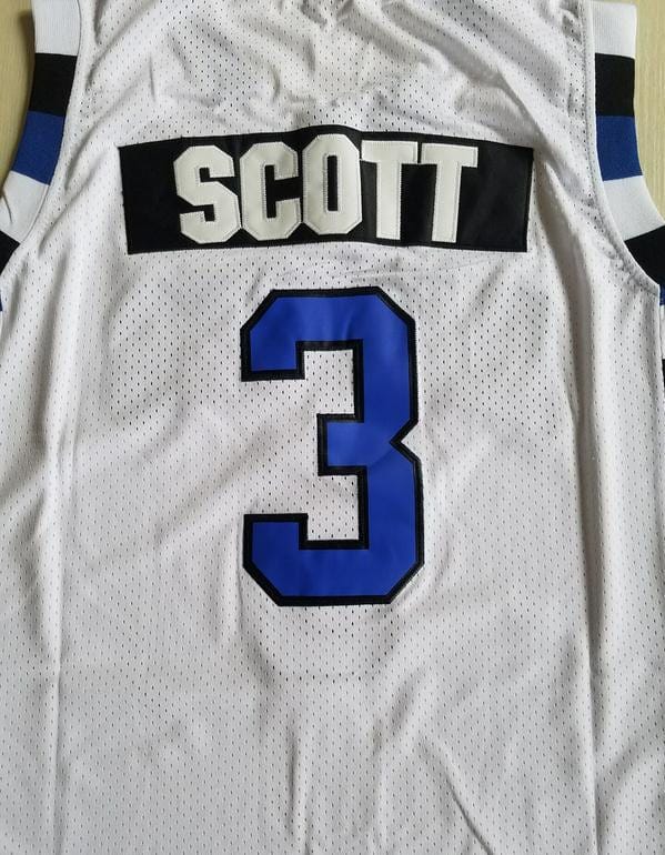Antwon Skills Taylor 3 One Tree Hill Ravens White Basketball Jersey - Image 4