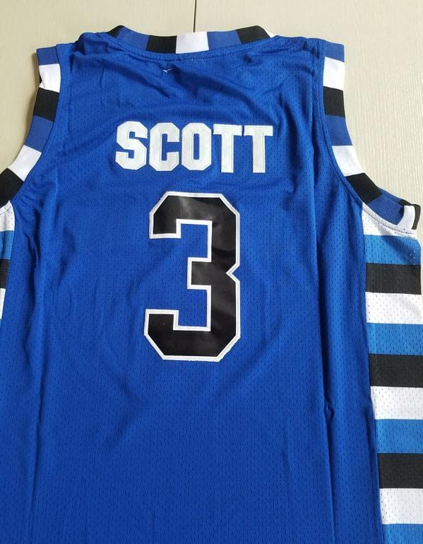 Antwon Skills Taylor 3 One Tree Hill Ravens Blue Basketball Jersey - Image 3