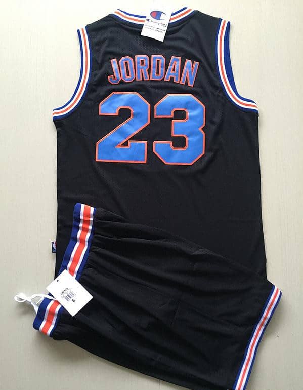 Michael Jordan 23 Movie Edition Black Basketball Jersey Kit - Image 2