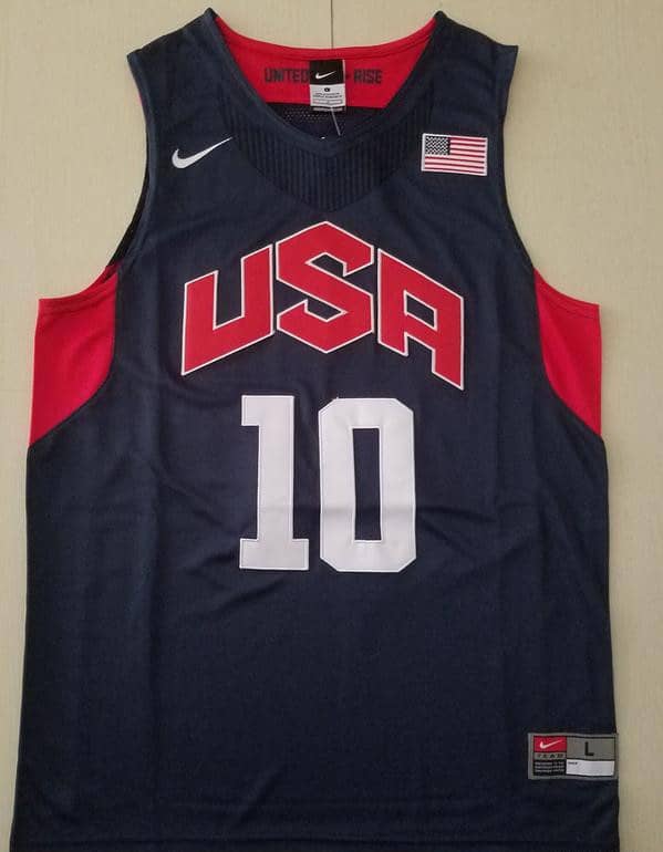 Kobe Bryant 10 Dark Blue USA Basketball Jersey