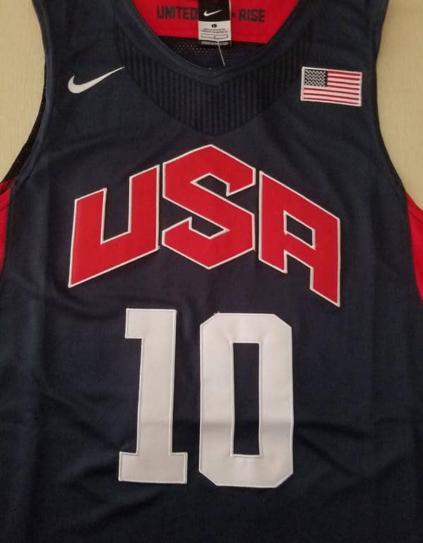 Kobe Bryant 10 Dark Blue USA Basketball Jersey - Image 2