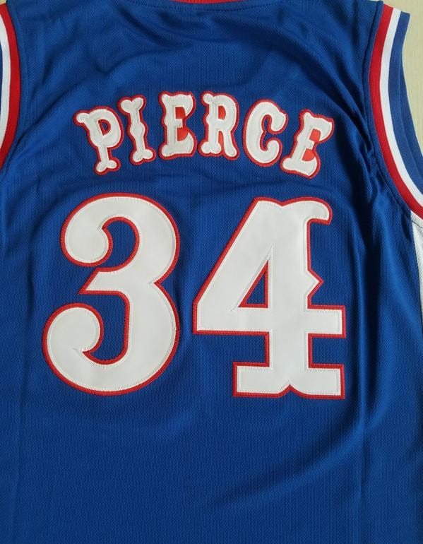 Paul Pierce 34 Kansas College Blue Basketball Jersey - Image 2