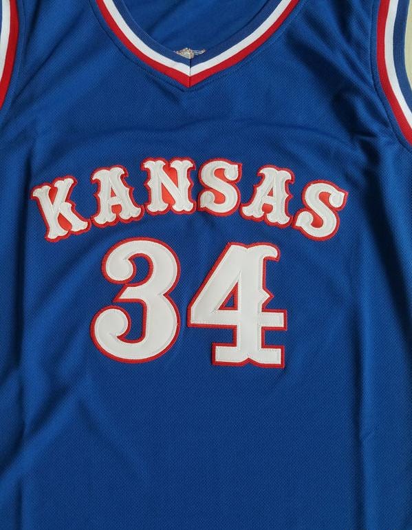 Paul Pierce 34 Kansas College Blue Basketball Jersey - Image 3