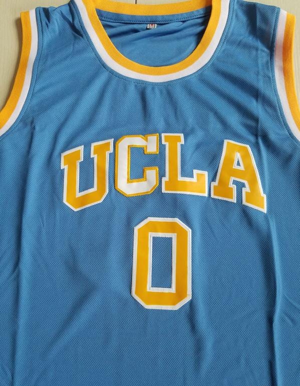 Russell Westbrook 0 UCLA College Light Blue Basketball Jersey - Image 4