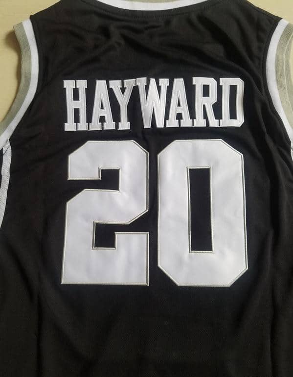 Gordon Hayward 20 Butler College Black Basketball Jersey - Image 2