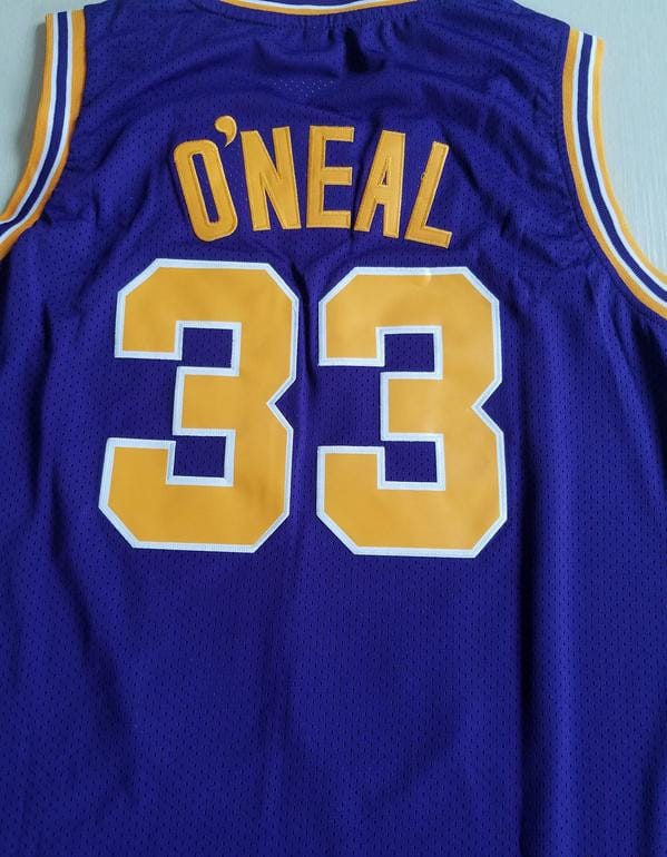 Shaquille O'Neal 33 LSU College Purple Basketball Jersey - Image 4